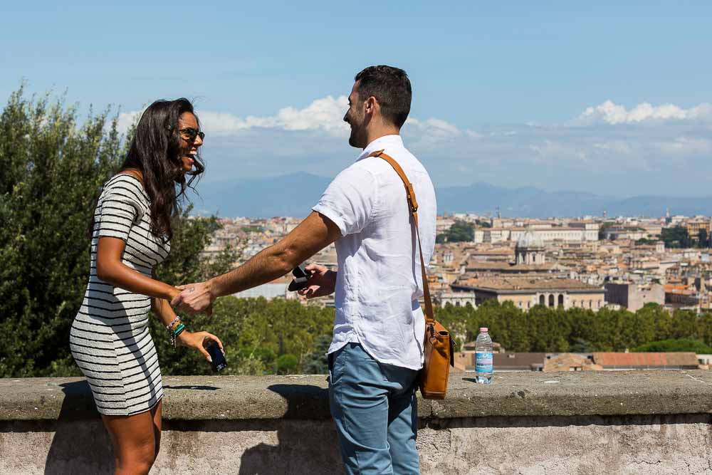 Surprising your fiancee with a wedding proposal