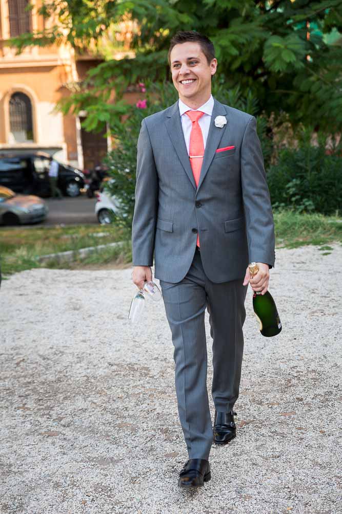 Groom approaching