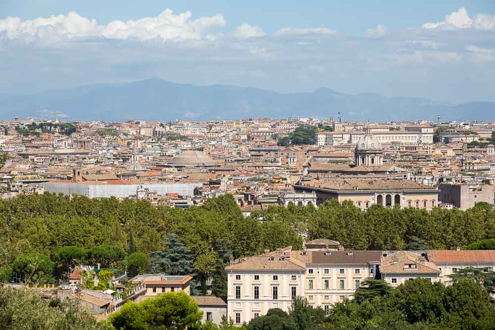 Roman rooftops in Rome