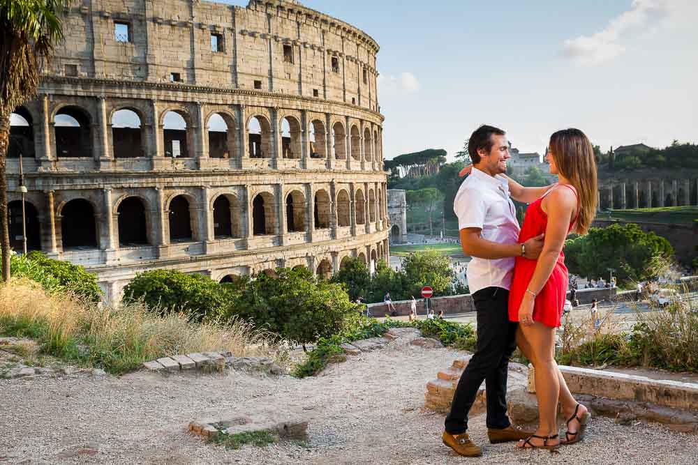 Couple at the Roman Coliseum