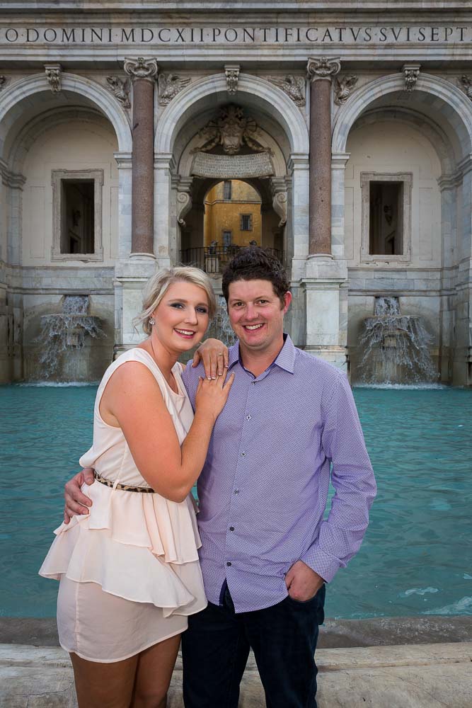 Portrait picture at the Gianicolo water fountain