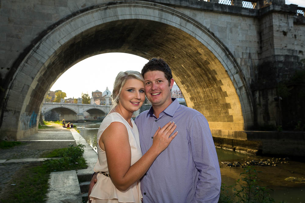 Posing under the bridge