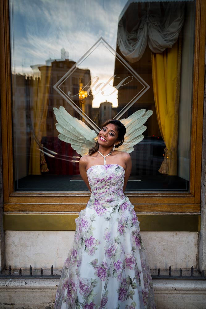 Angelic picture of a bride