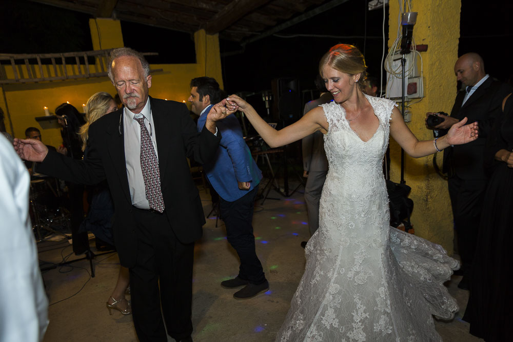 Dancing with her father