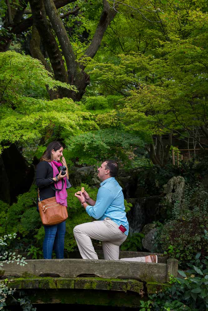 Giardino Orto Botanico wedding proposal in Rome