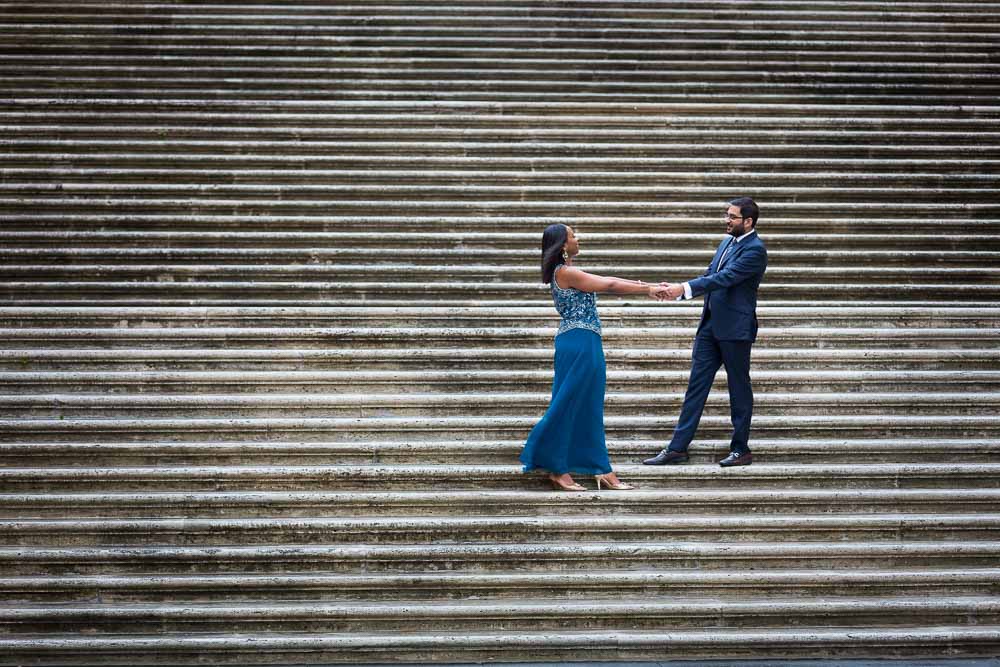 Photography portraits on the Campidoglio Piazza stairs