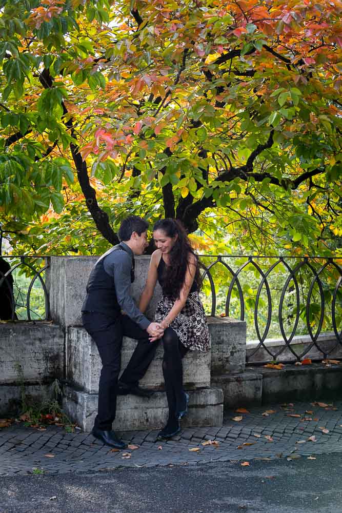 Autumn engagement photo session