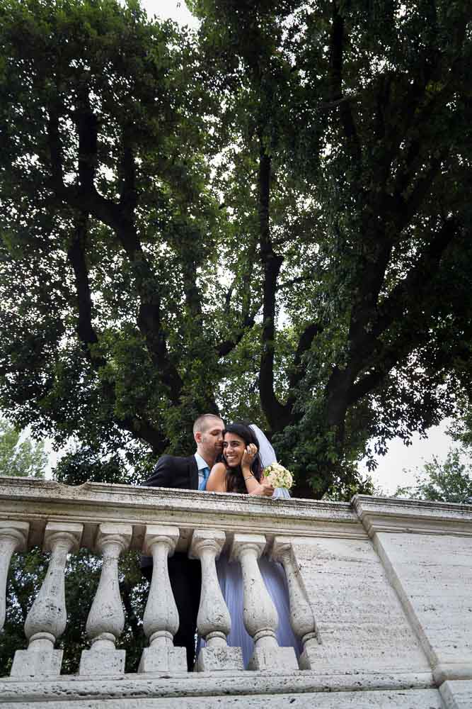 Having fun under a tree