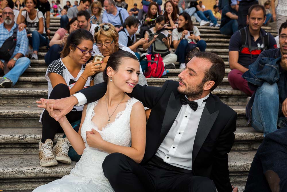 Together in Rome at the Spanish steps