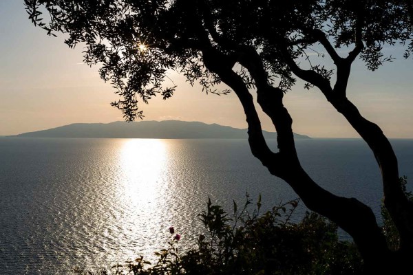 Giglio island view from the Tuscan shore