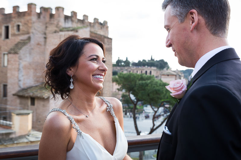 Smiling bride