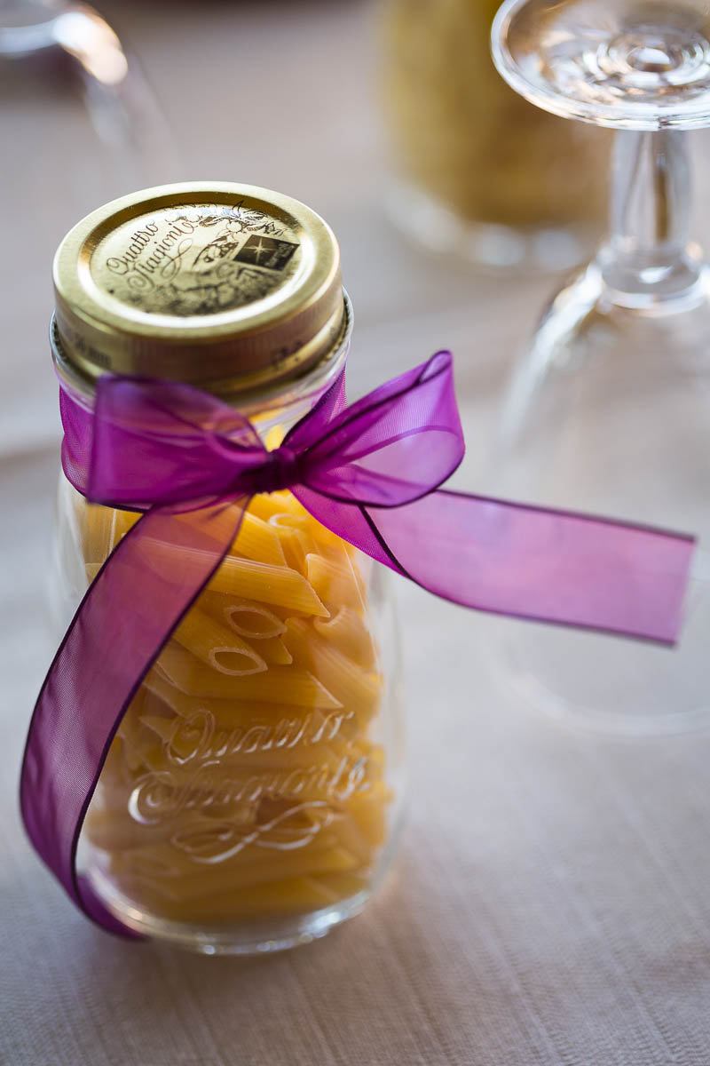 Italian wedding details on the table