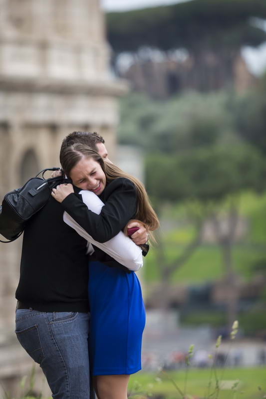 Surprise and joy for the proposal