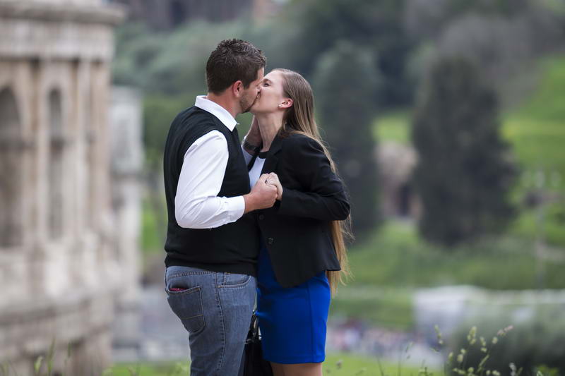 Kissing engagement