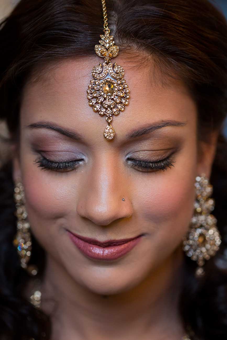 Indian bride head portrait