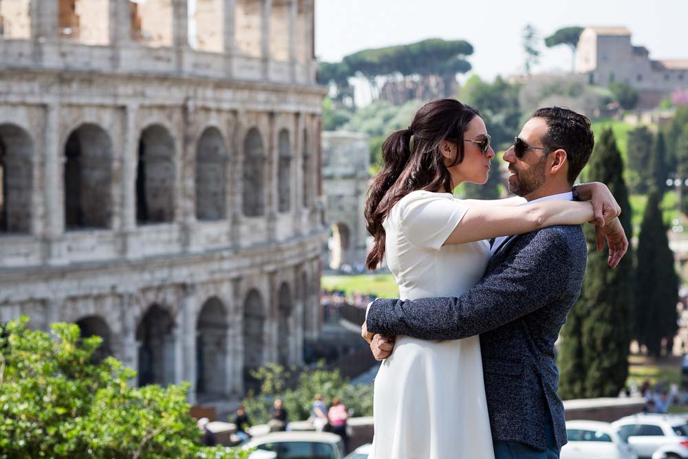 Romance in Rome. Photo session at the Colosseo