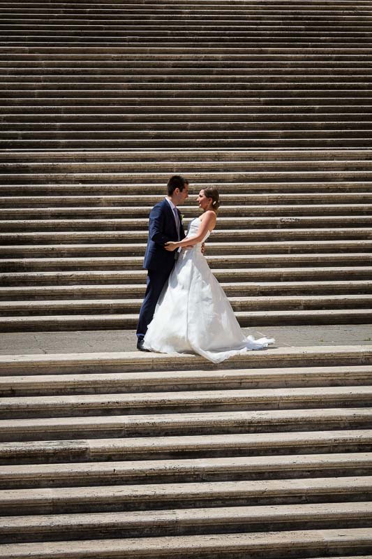 Photo shoot on the Campidoglio staircase