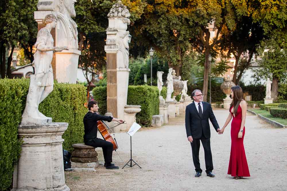 Couple together listening to music during a photography session