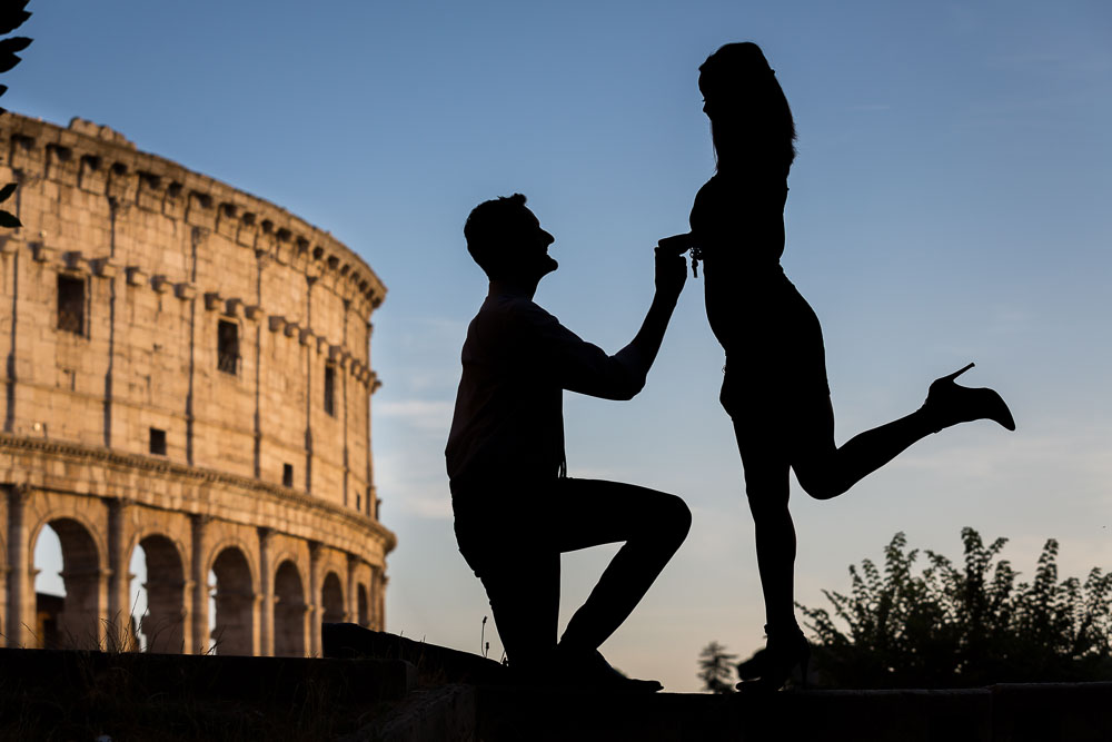 Engagement and surprise wedding proposal photography by Andrea Matone photographer