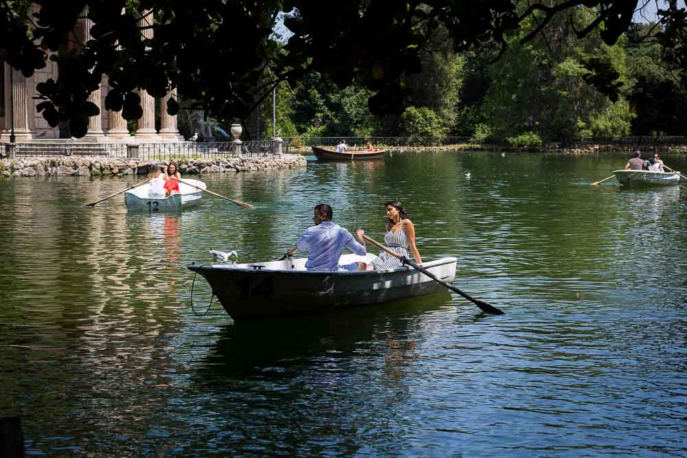 Rowing back in to shore