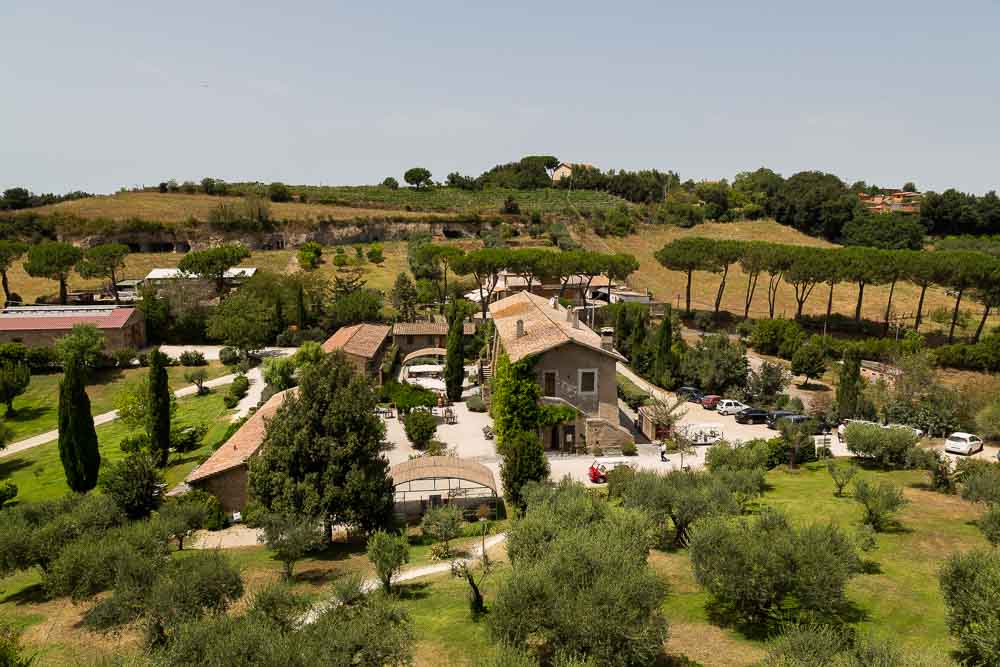 Roman countryside wedding reception