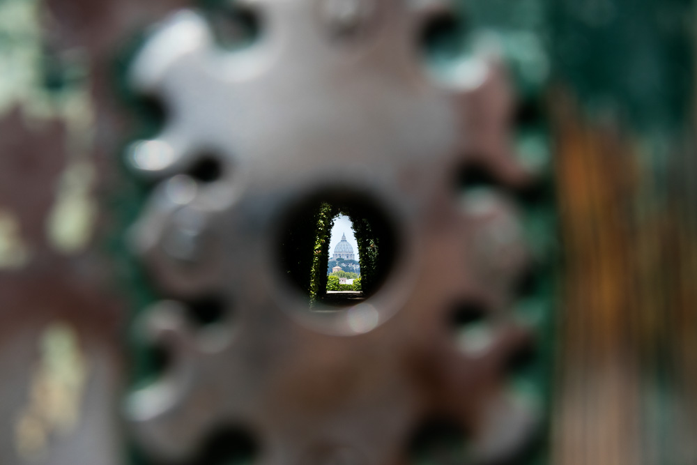 The keyhole view Aventine