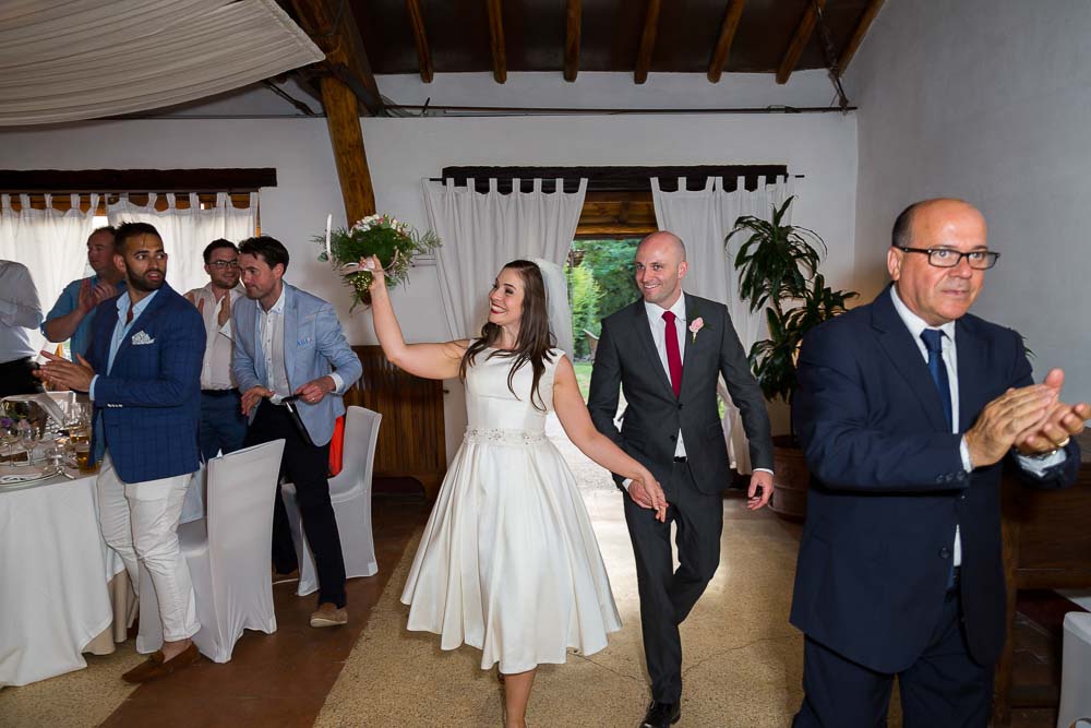 Entrance in the wedding hall