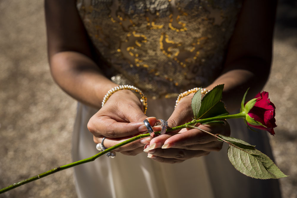 Putting ring around a rose