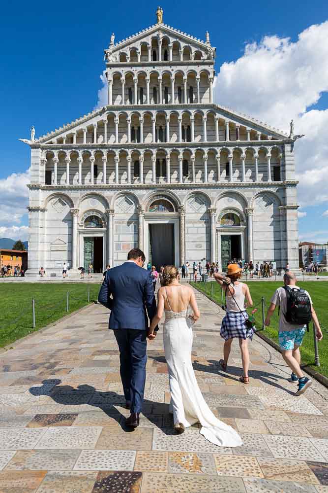 Wedding photography at the Cathedral in Pisa