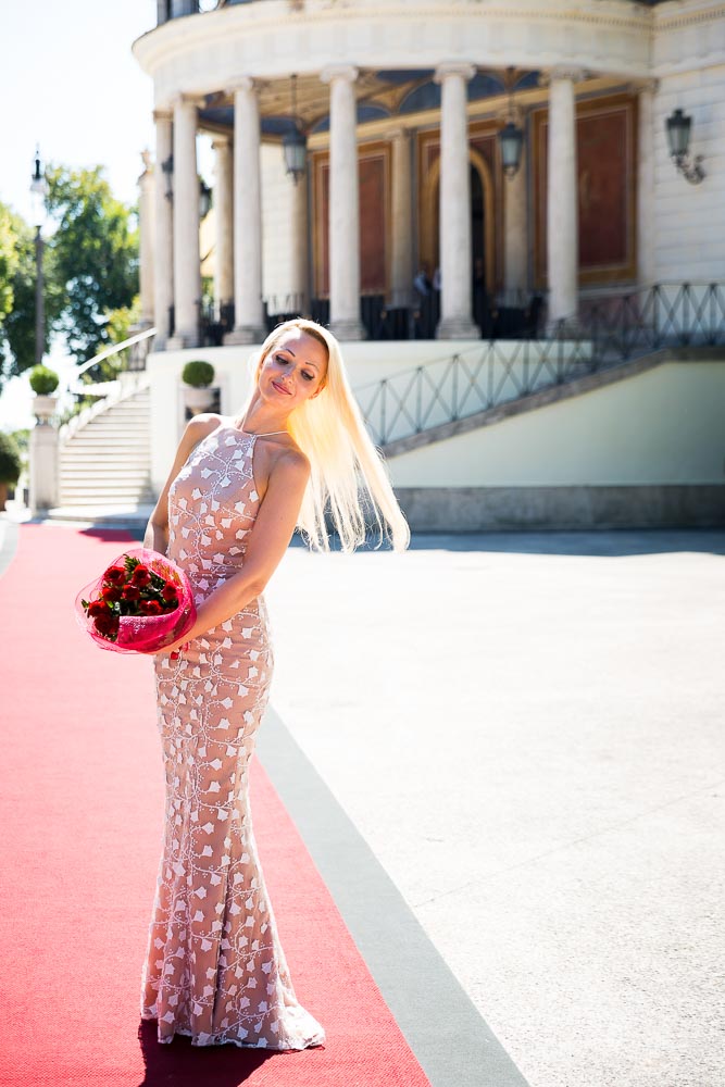 Red carpet portrait