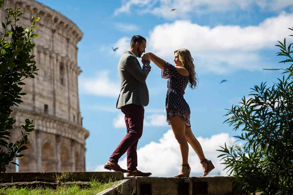 Engagement photography in Rome Italy image by Andrea Matone photographer