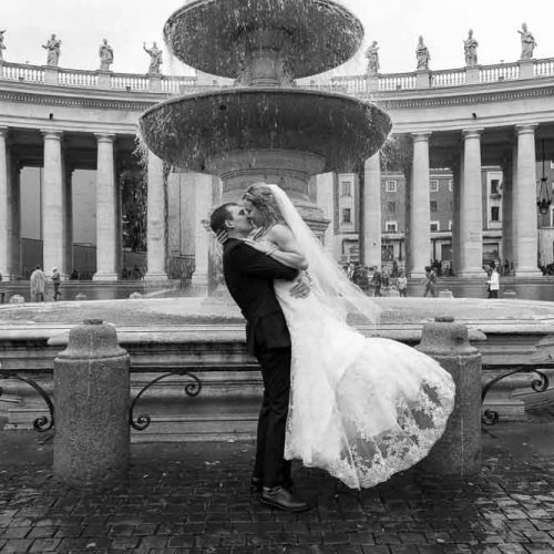 St. Peter wedding photography session in Rome Italy