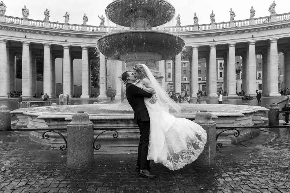 St. Peter wedding photography session in Rome Italy