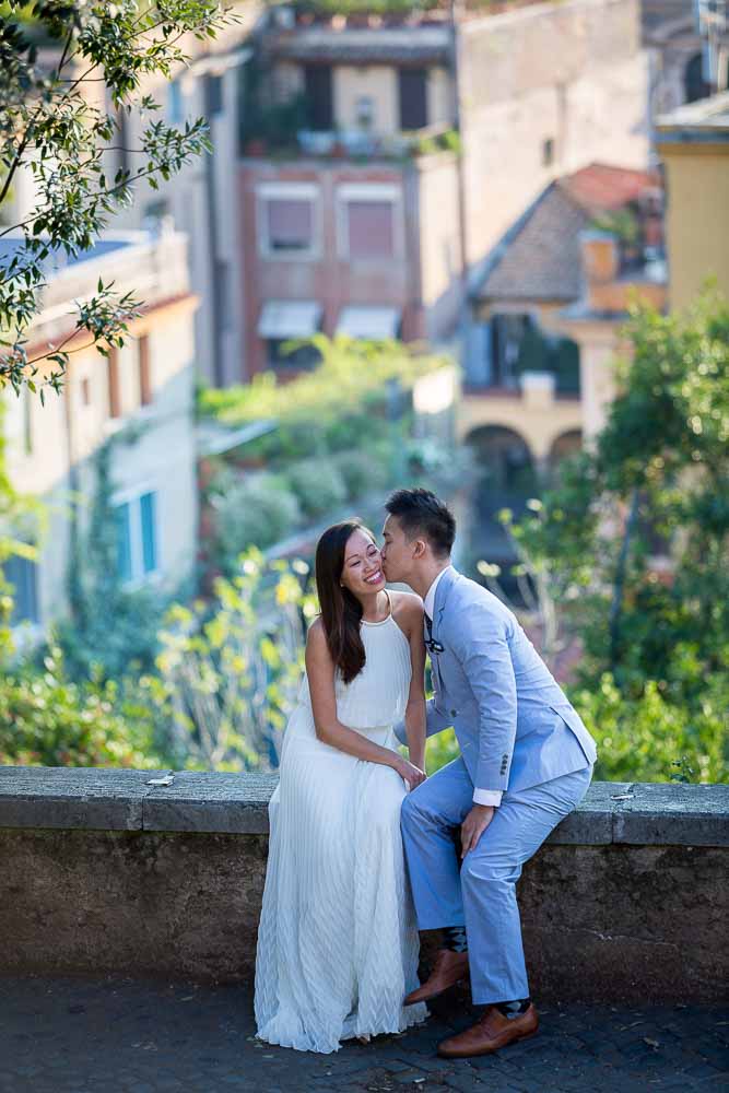 Kissing during a roman e-session