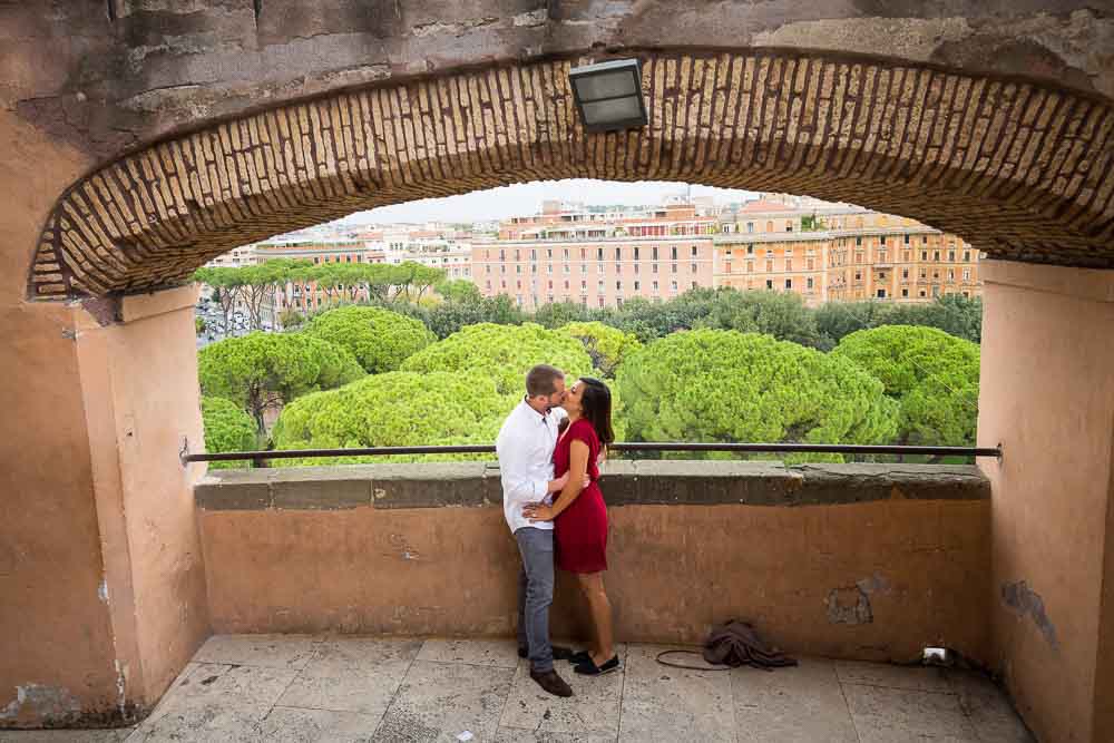 Lifestyle photo shooting inside Castel Sant'Angelo. Rome, Italy.