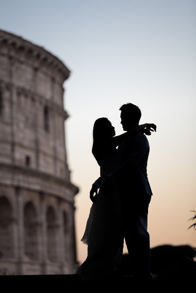 Silhouette photography from the Roman Colosseum