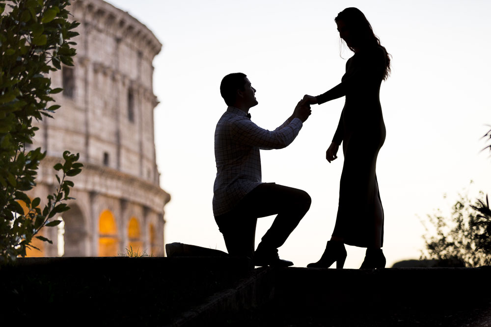 Rome proposal engagement photo session