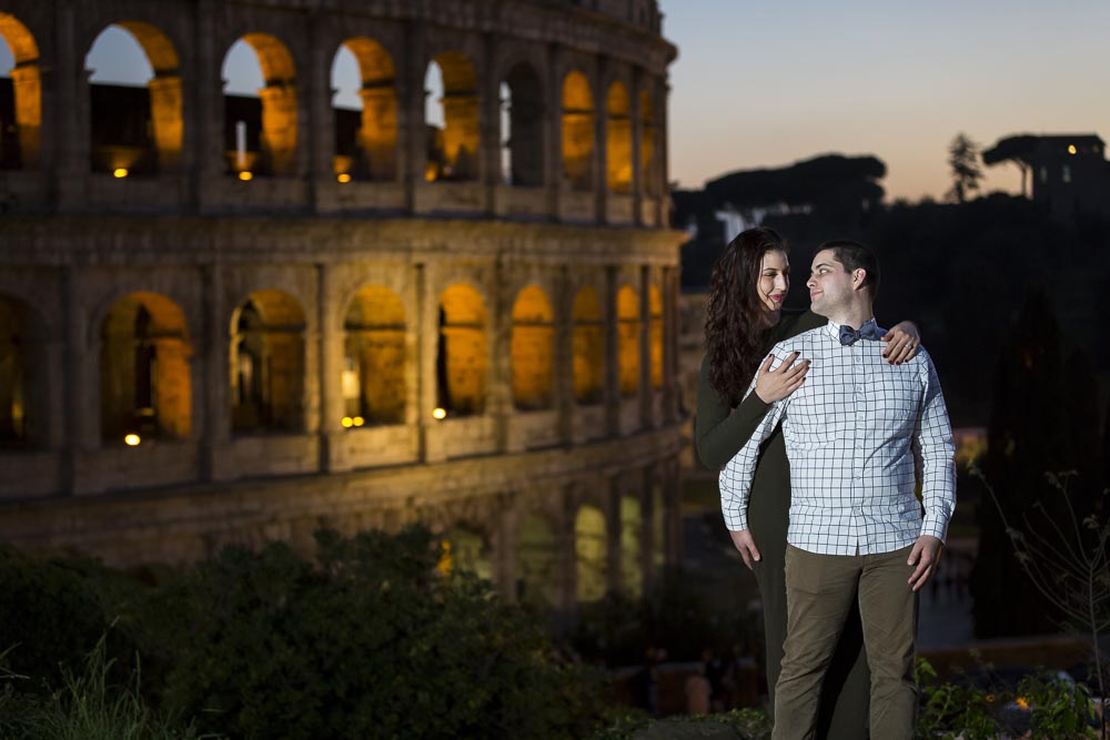 Nighttime photography at the Roman Colosseum