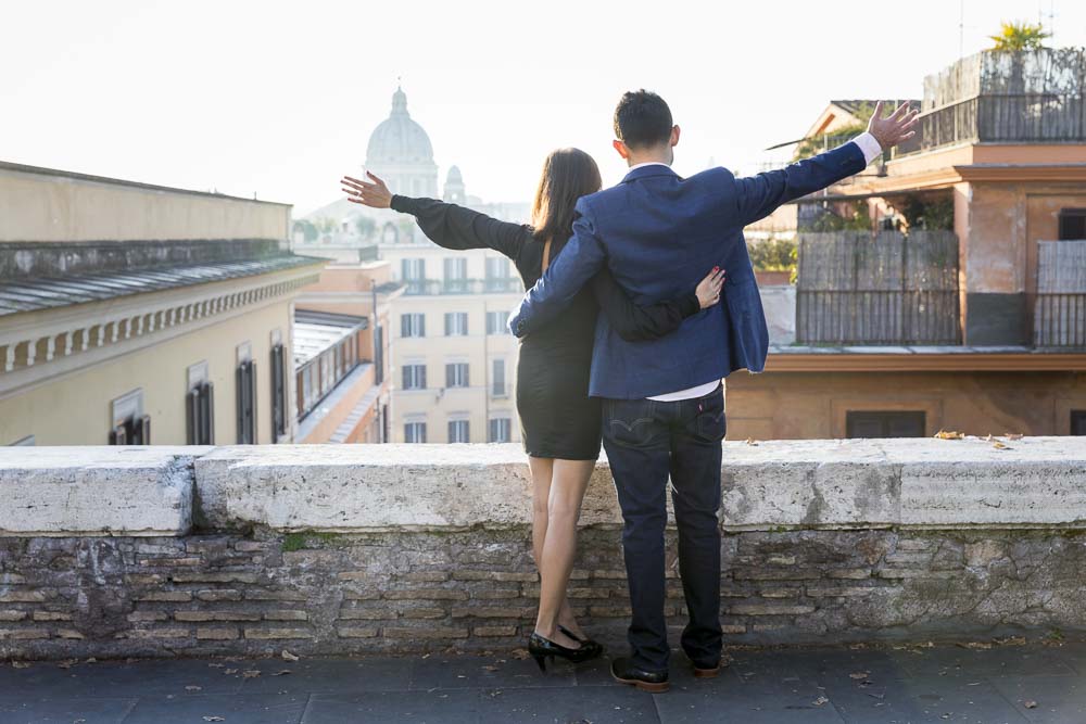 Saluting the city of Rome from above