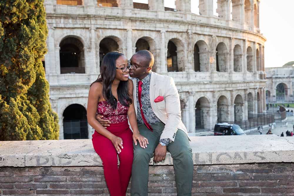 In love near the Colosseum