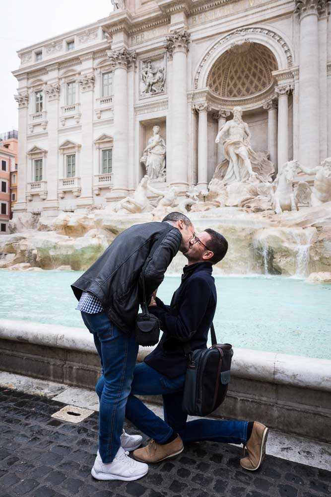 Kissing yes photo after proposing