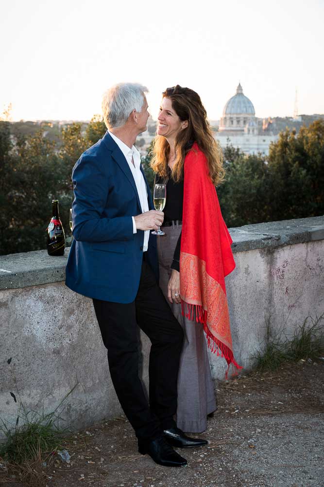 Happy couple in Rome