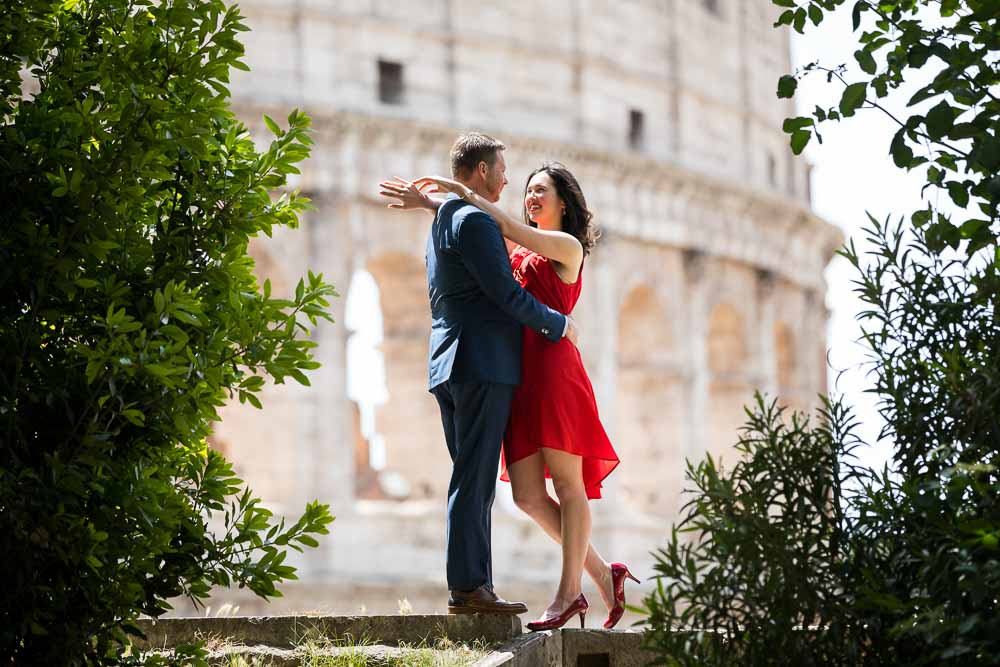 Couple Rome honeymoon photo session image by Andrea Matone photographer