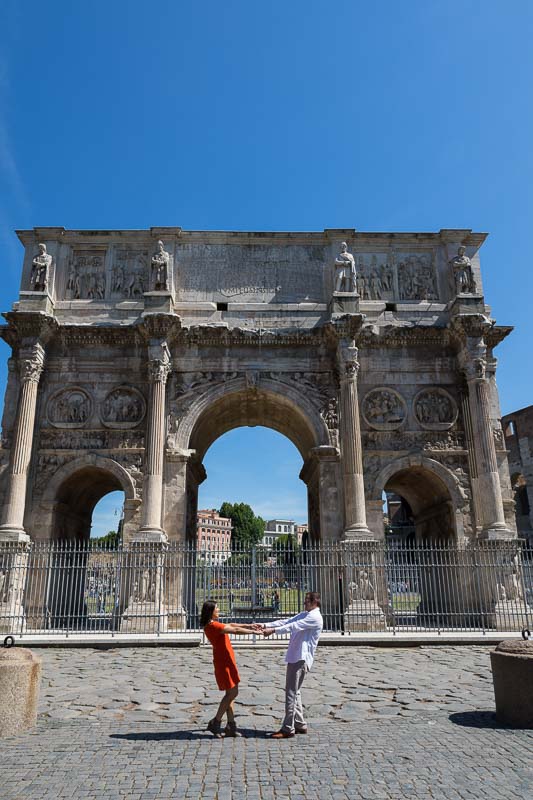 Constantine arch backdrop