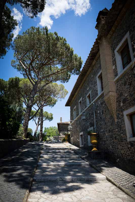 Castello della Castelluccia matrimony venue daytime exterior Rome Italy