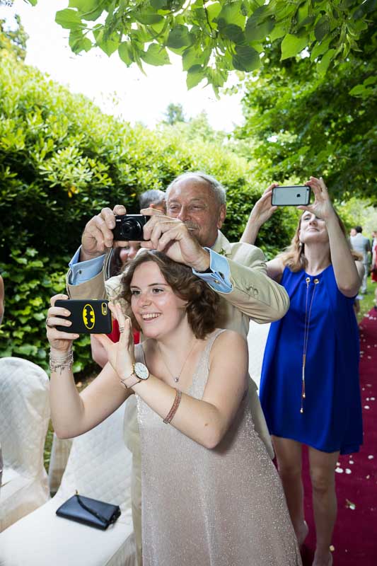 Guests photographers taking pictures of the moment