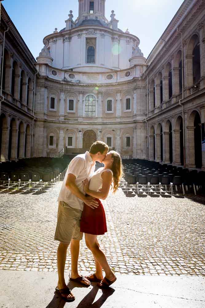 Just engaged image together at S. Ivo. Roman Pantheon Proposal