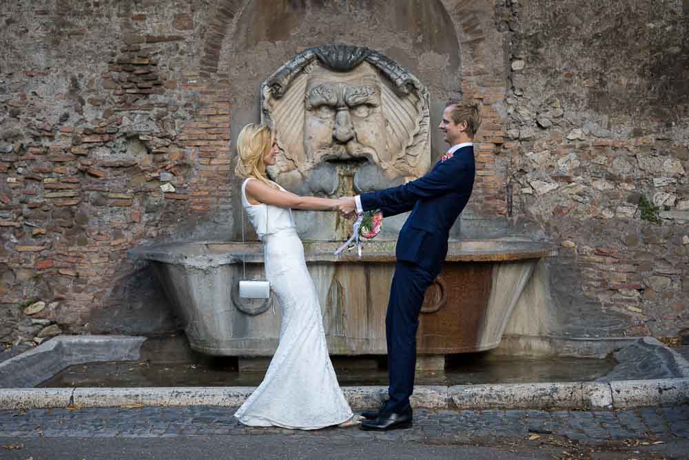 Water fountain posed snapshot