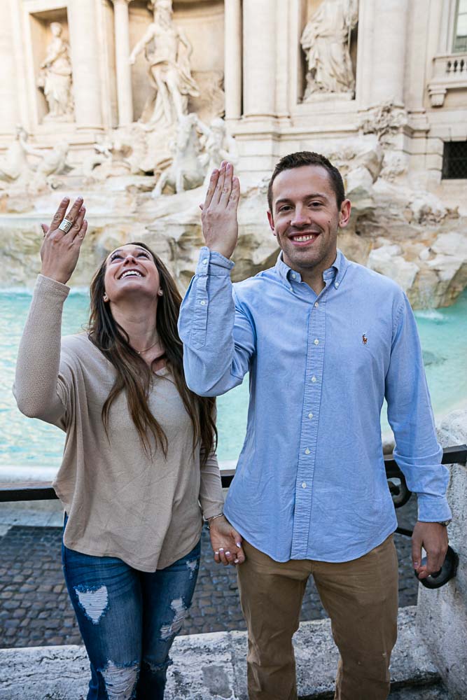 Tossing the coin inside the fountain