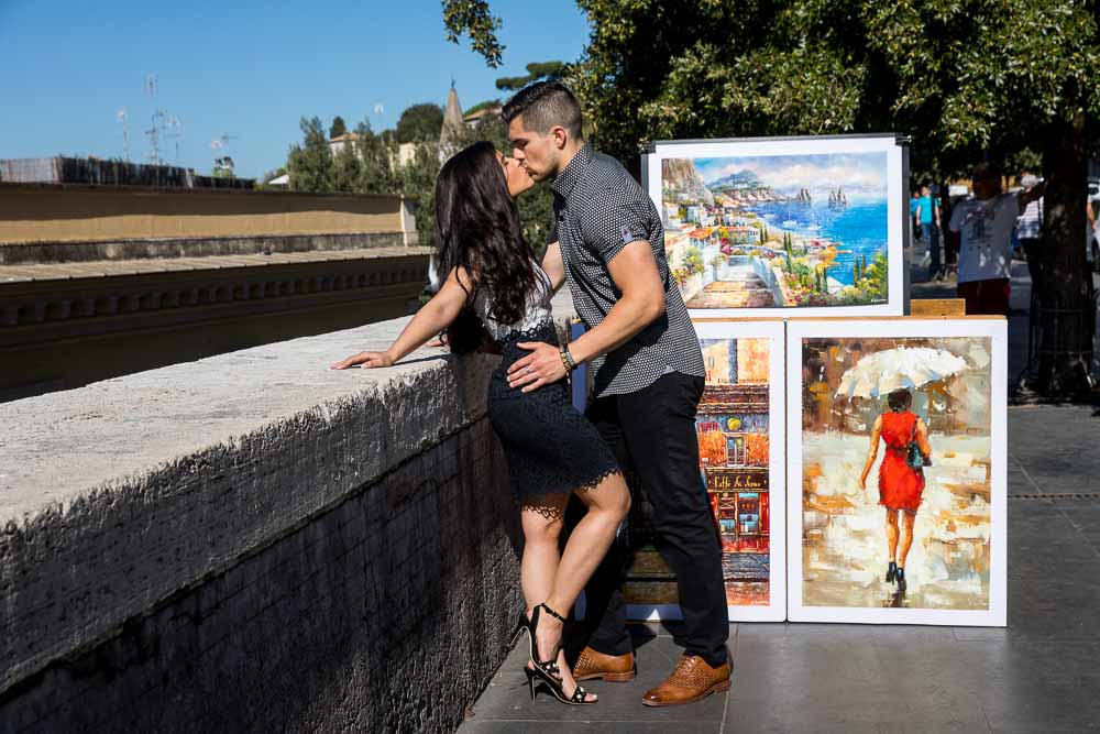 Poster posed by colorful images on the street